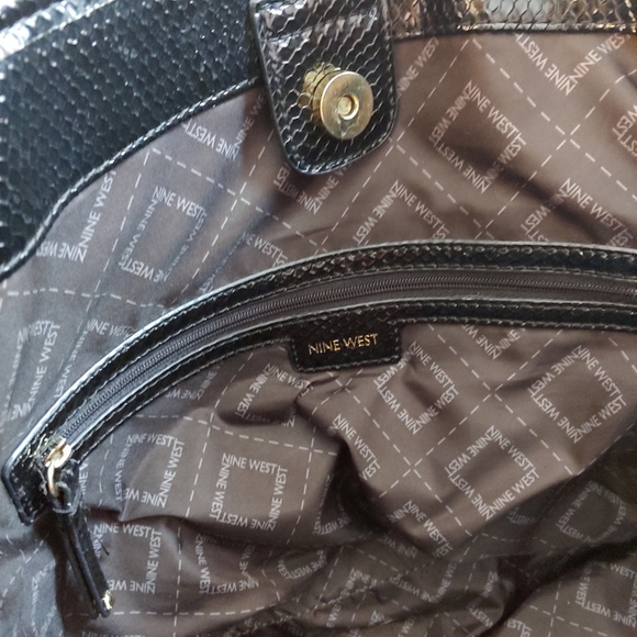 (2 for $20) Nine West cotton/linen large tote bag - Picture 7 of 8